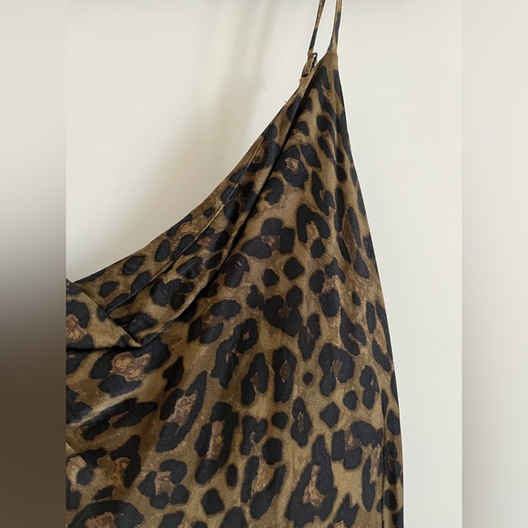 ZARA Leopard Midi Slip Dress - Picture 6 of 10